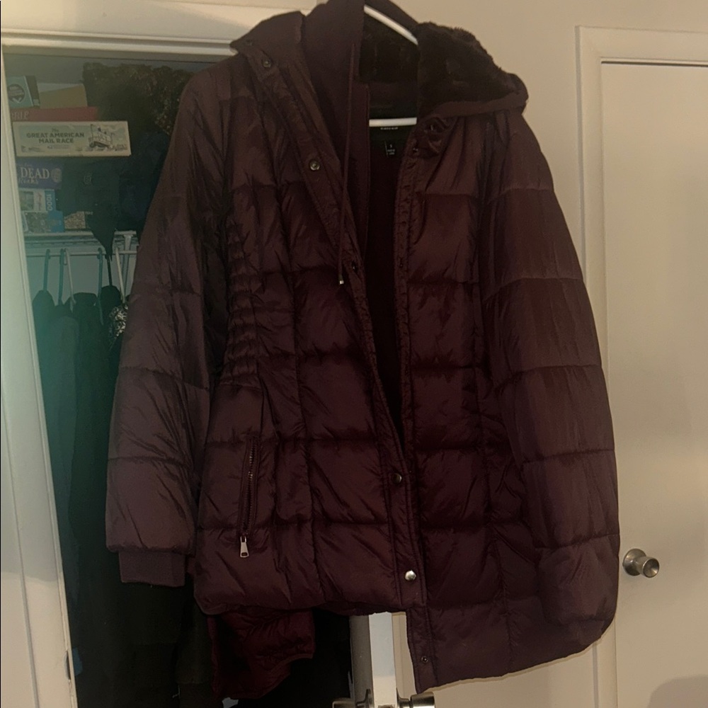 Torrid Burgundy Puffer Jacket
